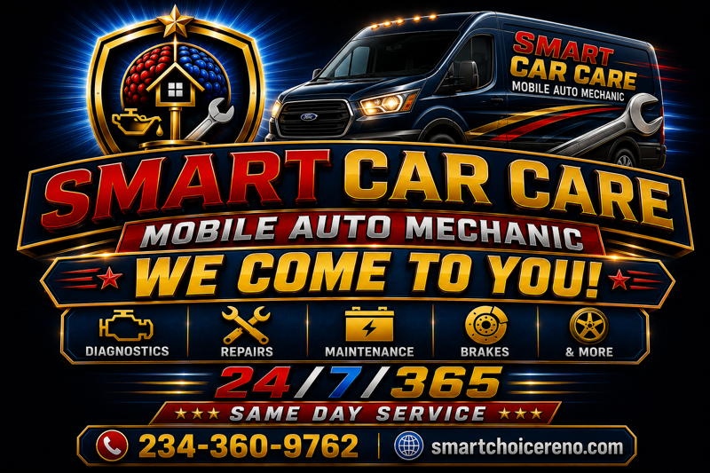 Smart Car Care — Mobile Auto Mechanic — We Come to You — 24/7/365 Same Day Service — 234-360-9762